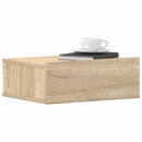 vidaXL 2 db sonoma tölgy szerelt fa függő éjjeliszekrény 40x30x15 cm