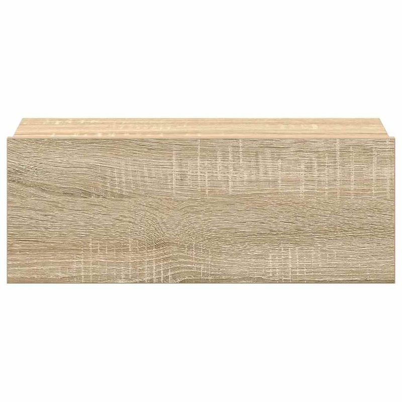 vidaXL 2 db sonoma tölgy szerelt fa függő éjjeliszekrény 40x30x15 cm