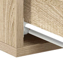 vidaXL 2 db sonoma tölgy szerelt fa függő éjjeliszekrény 40x30x15 cm