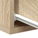 vidaXL 2 db sonoma tölgy szerelt fa függő éjjeliszekrény 40x30x15 cm