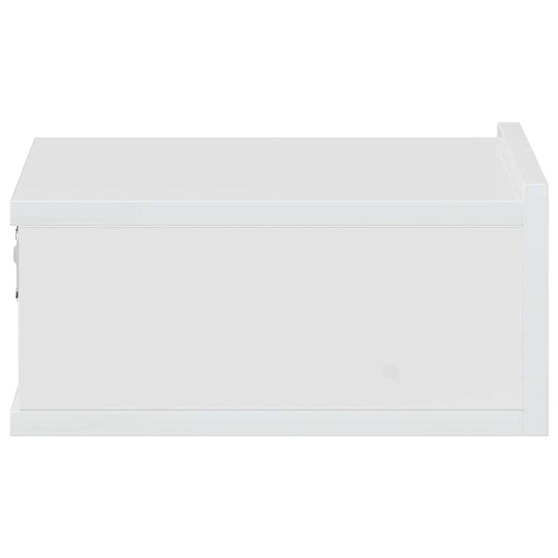 vidaXL 2 db magasfényű fehér szerelt fa függő éjjeliszekrény 40x30x15