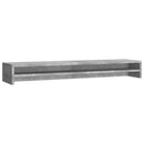 vidaXL betonszürke szerelt fa monitorállvány 100 x 24 x 13 cm