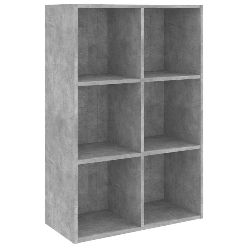 vidaXL betonszürke szerelt fa könyv-/tálalószekrény 66x30x98 cm