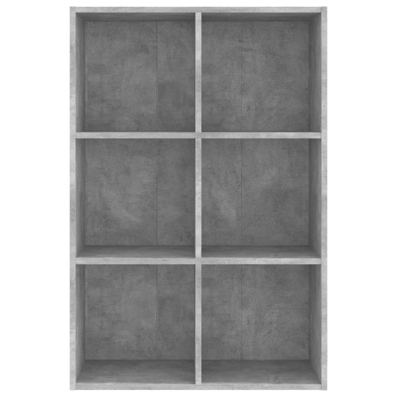 vidaXL betonszürke szerelt fa könyv-/tálalószekrény 66x30x98 cm