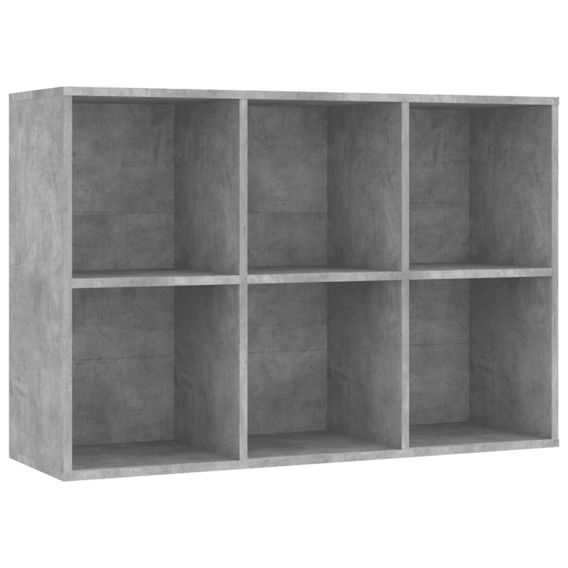 vidaXL betonszürke szerelt fa könyv-/tálalószekrény 66x30x98 cm