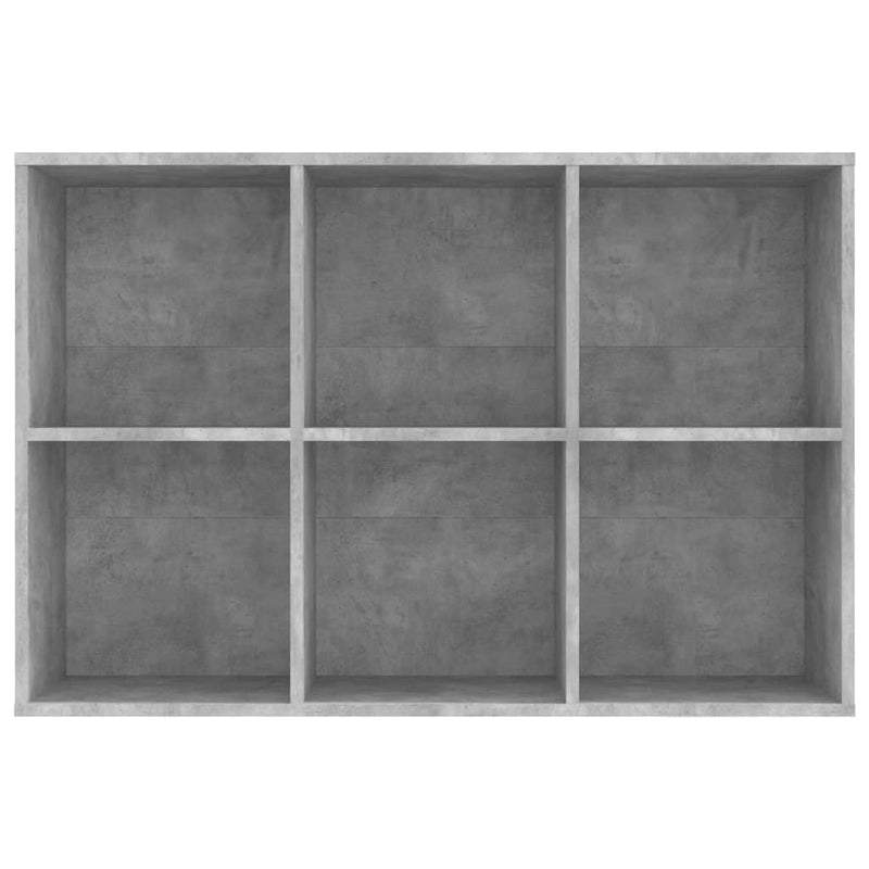 vidaXL betonszürke szerelt fa könyv-/tálalószekrény 66x30x98 cm