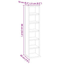 vidaXL fehér szerelt fa CD-szekrény 21 x 20 x 88 cm