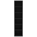vidaXL fekete szerelt fa CD-szekrény 21 x 20 x 88 cm