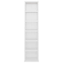 vidaXL magasfényű fehér szerelt fa CD-szekrény 21 x 20 x 88 cm