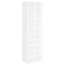 vidaXL fehér szerelt fa cipősszekrény 54 x 34 x 183 cm