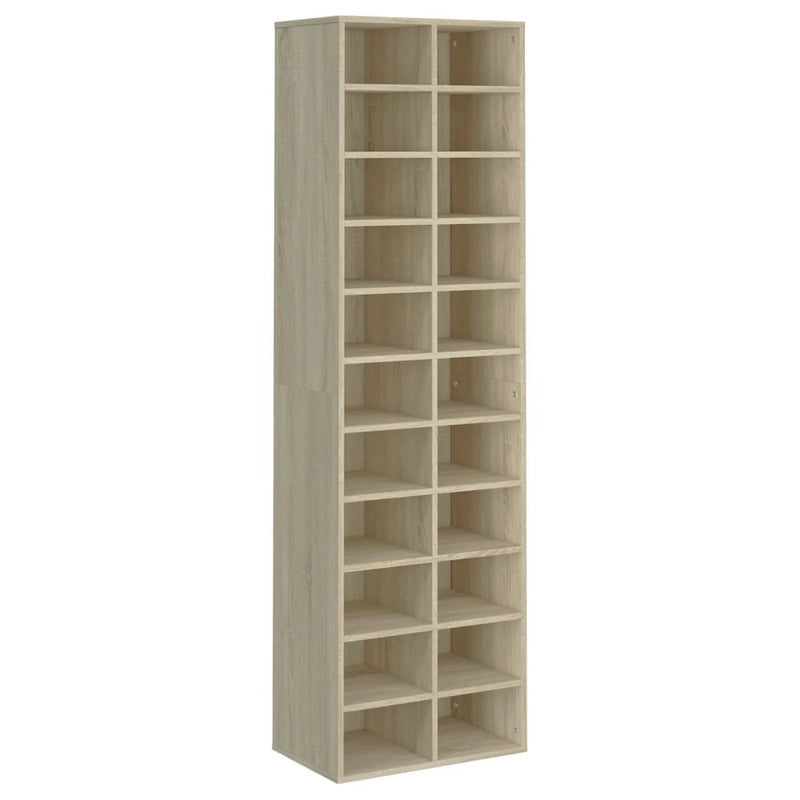 vidaXL sonoma tölgy színű szerelt fa cipősszekrény 54 x 34 x 183 cm