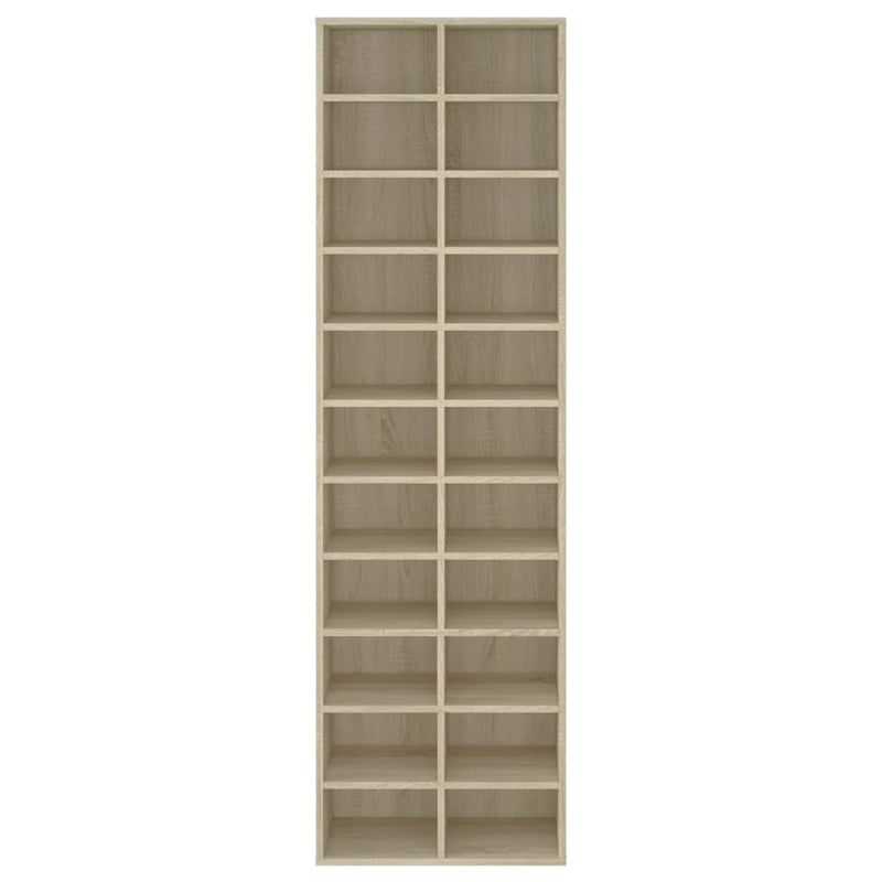 vidaXL sonoma tölgy színű szerelt fa cipősszekrény 54 x 34 x 183 cm