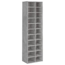 vidaXL betonszürke szerelt fa cipősszekrény 54 x 34 x 183 cm