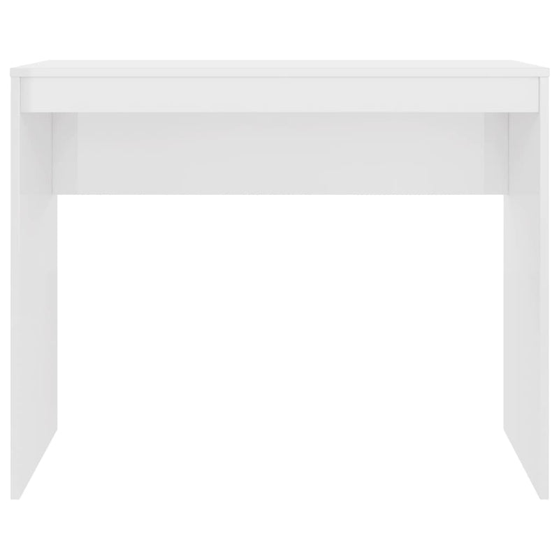 vidaXL magasfényű fehér szerelt fa íróasztal 90 x 40 x 72 cm