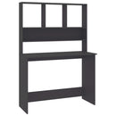 vidaXL szürke forgácslap íróasztal polcokkal 110 x 45 x 157 cm