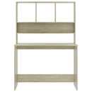 vidaXL Sonoma-tölgy forgácslap íróasztal polcokkal 110 x 45 x 157 cm