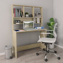 vidaXL Sonoma-tölgy forgácslap íróasztal polcokkal 110 x 45 x 157 cm