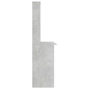 vidaXL betonszürke forgácslap íróasztal polcokkal 110 x 45 x 157 cm