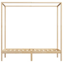 vidaXL tömör fenyőfa baldachinos ágykeret 100 x 200 cm