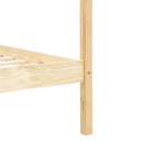 vidaXL tömör fenyőfa baldachinos ágykeret 100 x 200 cm