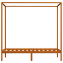 vidaXL mézbarna tömör fenyőfa baldachinos ágykeret 90 x 200 cm