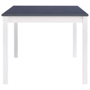 vidaXL fehér és szürke fenyőfa étkezőasztal 180 x 90 x 73 cm