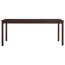 vidaXL sötétbarna fenyőfa étkezőasztal 180 x 90 x 73 cm