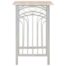 vidaXL 3 darabos fa és acél bárszett