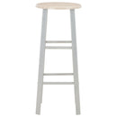 vidaXL 3 darabos fa és acél bárszett