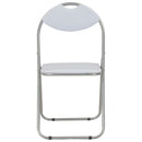 vidaXL 2 db fehér összecsukható műbőr étkezőszék