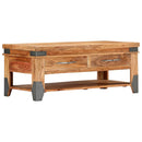 vidaXL tömör akácfa dohányzóasztal 110 x 52 x 45 cm