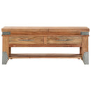 vidaXL tömör akácfa dohányzóasztal 110 x 52 x 45 cm