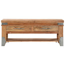 vidaXL tömör akácfa dohányzóasztal 110 x 52 x 45 cm