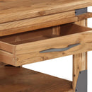 vidaXL tömör akácfa dohányzóasztal 110 x 52 x 45 cm