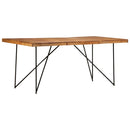 vidaXL tömör akácfa étkezőasztal 180 x 90 x 76 cm