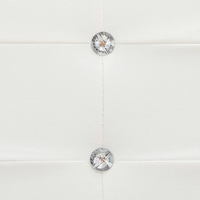 vidaXL fehér műbőr ágykeret matrac nélkül 135 x 190 cm