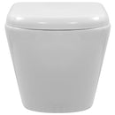 vidaXL fehér kerámia perem nélküli fali WC