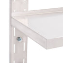 vidaXL kétszintes rozsdamentes acél falra szerelhető polc 100 x 30 cm