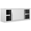 vidaXL rozsdamentes acél fali konyhaszekrény tolóajtókkal 120x40x50 cm