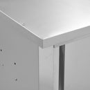 vidaXL rozsdamentes acél fali konyhaszekrény tolóajtókkal 120x40x50 cm
