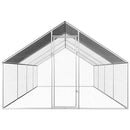 vidaXL kültéri horganyzott acél tyúkól 2,75 x 8 x 1,92 m