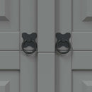 vidaXL 3 ajtós szürke Corona-stílusú mexikói fenyő ruhásszekrény