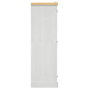 vidaXL 3 ajtós fehér Corona-stílusú mexikói fenyő ruhásszekrény