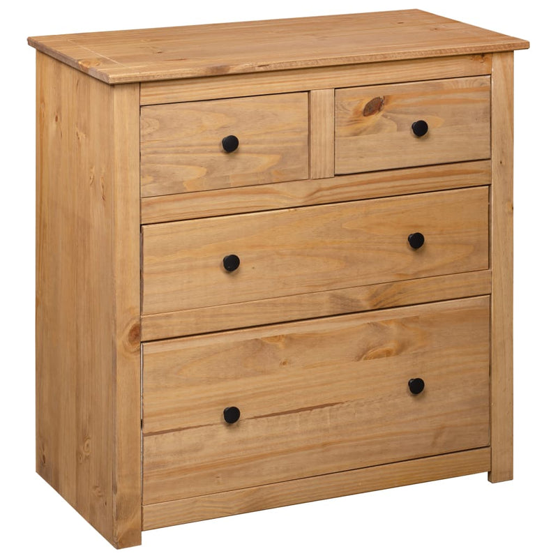 vidaXL panama stílusú fenyőfa tálalószekrény 80 x 40 x 83 cm