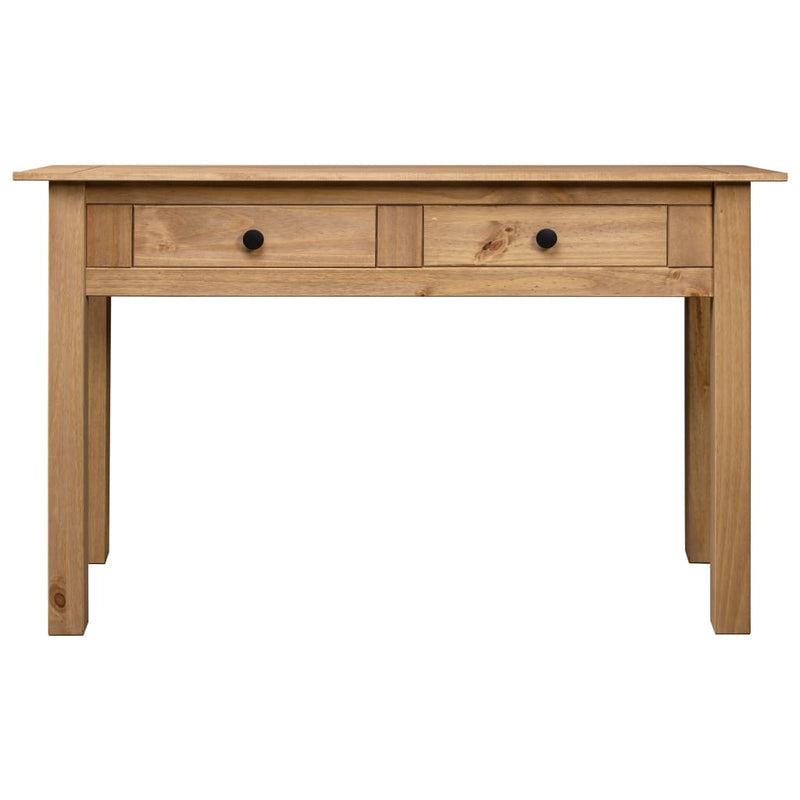 vidaXL tömör fenyőfa panama konzolasztal 110 x 40 x 72 cm