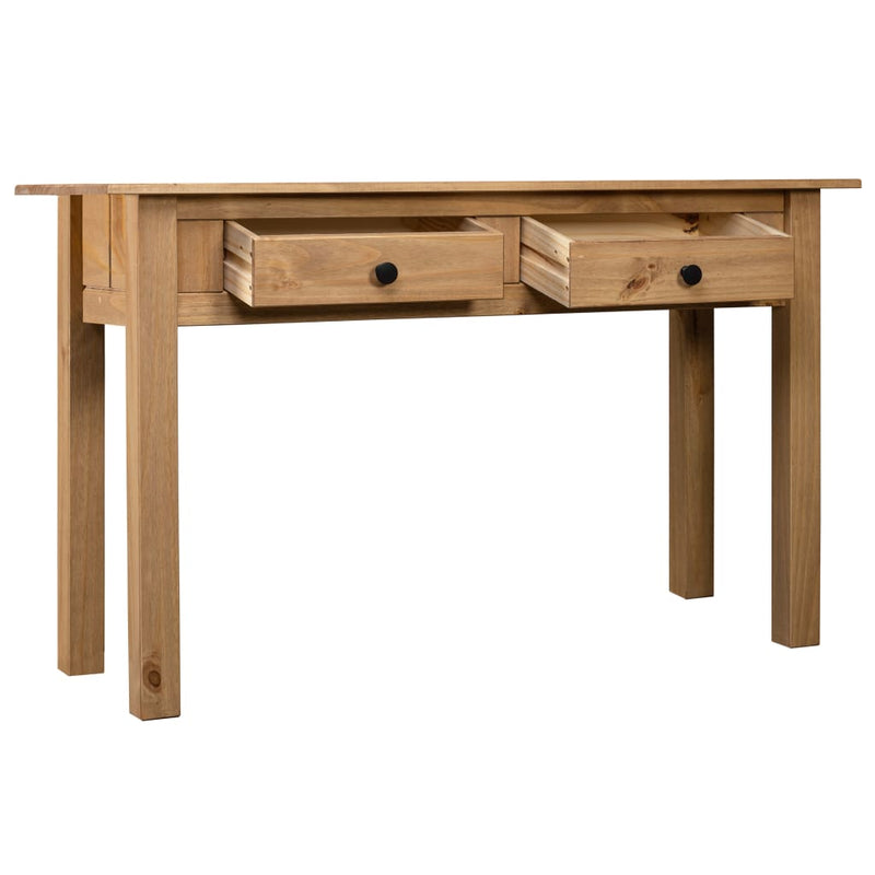 vidaXL tömör fenyőfa panama konzolasztal 110 x 40 x 72 cm