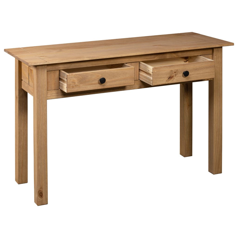 vidaXL tömör fenyőfa panama konzolasztal 110 x 40 x 72 cm