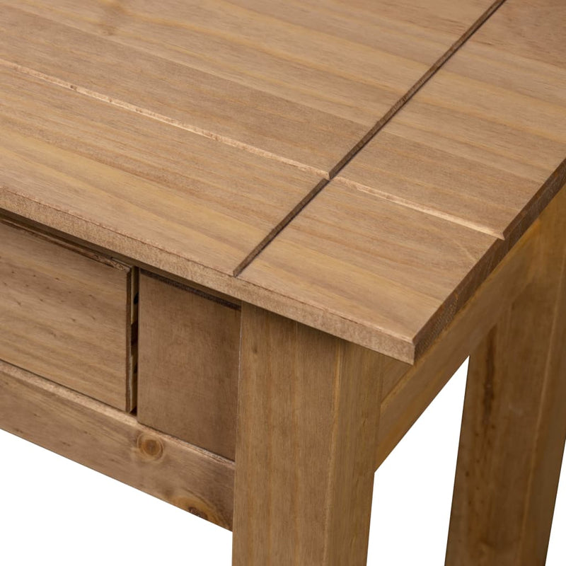 vidaXL tömör fenyőfa panama konzolasztal 110 x 40 x 72 cm