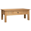 vidaXL panama stílusú tömör fenyőfa dohányzóasztal 100 x 60 x 43,5 cm