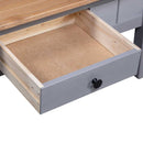 vidaXL szürke tömör fenyőfa panama dohányzóasztal 100 x 60 x 43,5 cm